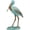 Teal Distressed Solid Bird Animals 4" x 10" x 16", variant on 4" x 16" Teal Polystone Distressed Bird Sculpture with Brown Wood Inspired Accents, by DecMode