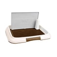 thumbnail image 2 of Almohadilla para ir al baño para perros de interior, almohadilla para ir al baño para perros, caja de arena para perros, rejillas de malla reutilizables Café, 2 of 8