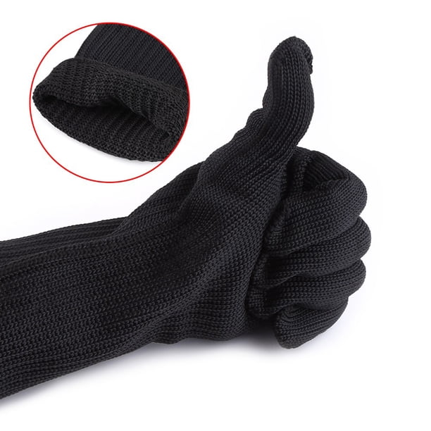 Guantes De Alambre De Acero Inoxidable Resistentes A Cortes, Guantes Resistentes Y Cómodos Con Puños Largos, Para Manos, Muñecas Y Antebrazos