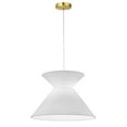 thumbnail image 6 of PAT-181P-AGB-790-Dainolite-Patricia - 1 Light Pendant-Aged Brass Finish-White Shade Color, 6 of 6