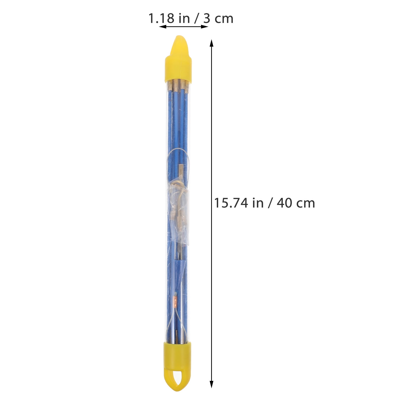 FUTUREORYY 1Set Electrical Threader for Cable with Durable Glass and Plastic Blue Material