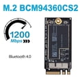 thumbnail image 4 of Tarjeta Wifi InaláMbrica BCM94360CS2 Bluetooth 4,0 802.11Ac Hackintosh MacOS para Aire 11 Pulgadas A1465 13 Pulgadas A1466 2013 MD711LL, 4 of 5