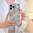 thumbnail image 1 of Funda de teléfono móvil con correa de teléfono galvanizada plateada con espejo de corazón amoroso de hello kitty rosa de dibujos animados para Iphone 12 13 14 15 Pro Max, 1 of 4