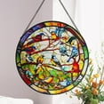 thumbnail image 6 of Stained Glass Birds Suncatchers, Branch Hanging Art for Windows, Home, Office, Cafe, Bird Lovers, Christmas, 6 of 6