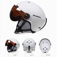 thumbnail image 2 of Cascos de Ciclismo a Prueba de Viento para Invierno Gorra de Seguridad Ajustable para Bicicleta Eléctrica, Monopatín y Esquí al Aire Libre para Hombres y Mujeres, 2 of 5