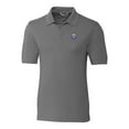 thumbnail image 2 of Men's Cutter & Buck Steel Northwestern Wildcats Vault Advantage Tri-Blend Pique Big & Tall Polo, 2 of 3