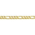 thumbnail image 3 of 10K Yellow Gold chain Figaro 20 in 7.5 mm 7.5mm Light Concave, 3 of 5