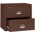 thumbnail image 2 of FireKing Brown Fire Resistant File Cabinet - 2 Drawer Lateral 31" wide, 2 of 3