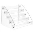 thumbnail image 4 of CD Holder 5 Tier, Clear CD Organizers, CD Display Rack Holds Up to 30 Standard DVD Cases for Media Shelf Storage,1 x CD Holder 5 Tier,Transparent, 4 of 6