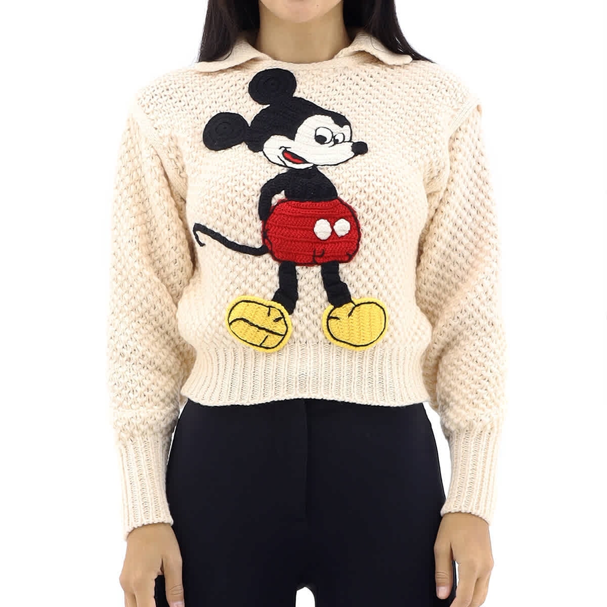 Gucci X Disney Embroidered Mickey Mouse Jumper, Size XX-Small 
