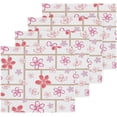 thumbnail image 2 of Blossom Flower Pink Washcloth 12x12in Set, 4 Pack Absorbent Cotton Towel Square Kitchen Dishes Towels, Soft Cleaning Face Hand Towel Fast Drying, 2 of 7