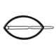 thumbnail image 1 of Pinza de horquilla delicada, pinza de pelo ovalada de aleación, pasador de agarre deslizante, de niña Negro Hugo Pinza de horquilla geométrica, 1 of 7
