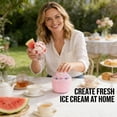 thumbnail image 2 of 17oz Mini Electric Ice Cream Maker, One-Touch Frozen Yogurt & Sorbet Machine, Compact Homemade Dessert Maker for Family Kitchen, 2 of 6