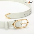 thumbnail image 4 of SUOSDEY Womens Belts Beige Elegant Ladies Leather Belt for Jeans Dress Gift, 4 of 6