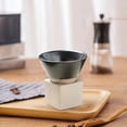 thumbnail image 3 of pitrice Pottery Tea Cup Hand Crafted Kung Fu Tea 100ml for Tea Lover Indoor Outdoor Black, 3 of 9