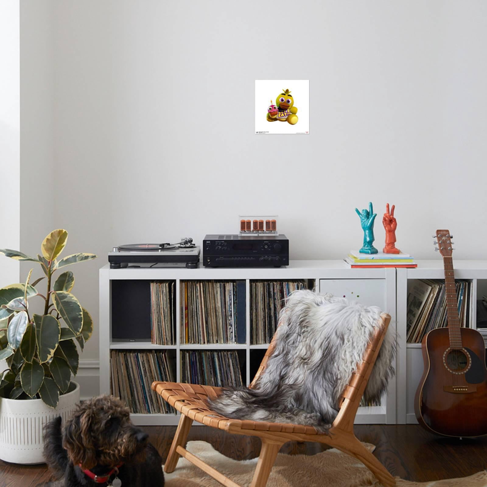 Gallery Pops Five Nights at Freddy's - Chica Plushie Canvas Wall Art, Unframed Version, 12" x 12"