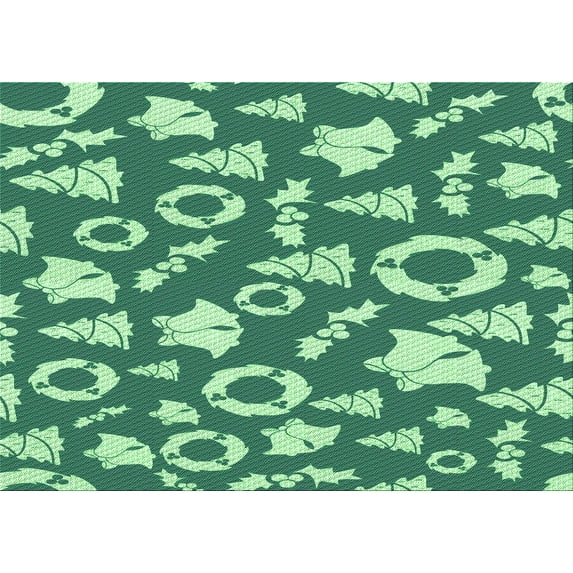 Ahgly Company Machine Washable Indoor Rectangle Transitional Algae Green Area Rugs, 3' x 5'
