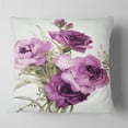 thumbnail image 2 of Designart Bunch of Purple Flowers - Floral Throw Pillow - 16x16, 2 of 5