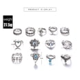 thumbnail image 2 of TIMIFIS Rings Knuckle Stacking Rings Women Bohemian Vintage Silver Crystal Stack Rings Above Knuckle Rings Set Rings for Women;Teen Girls;Man ummer, 2 of 7