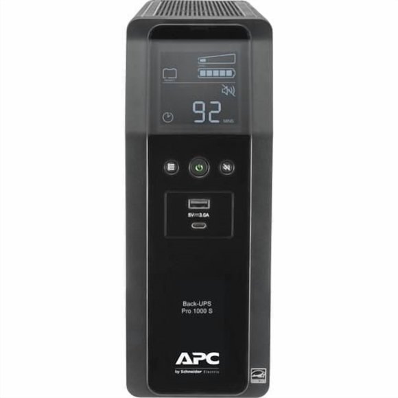 APC by Schneider Electric Back-UPS Pro 1.0KVA Tower UPS, Black