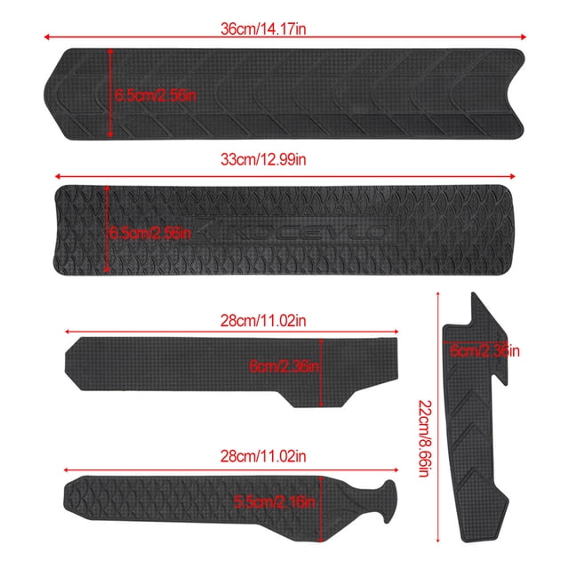 Chain Protection Stickers Wear-resistant Frame Protector Scratch-Resistant Chain Guard Cover Lower Fork/Down Tub Cycling Guard Lower Fork C