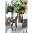 thumbnail image 3 of CC Home Furnishings Large Giraffe Statue - 16" - Gold, 3 of 9