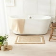 thumbnail image 3 of Bath mats for Bathroom Non Slip, Fluffy Absorbent Microfiber Bath mat Washable, Aesthetic Bathroom Rugs, Large Beige Bath mat, Beige, 36" x 24", 3 of 9