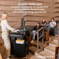 thumbnail image 3 of ECR4Kids AV Presentation Cart Stand with Storage Box, Black, 3 of 9