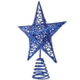 thumbnail image 3 of Metal Christmas Topper Star Star brillando Arte Hollow Star Ornament, 3 of 7