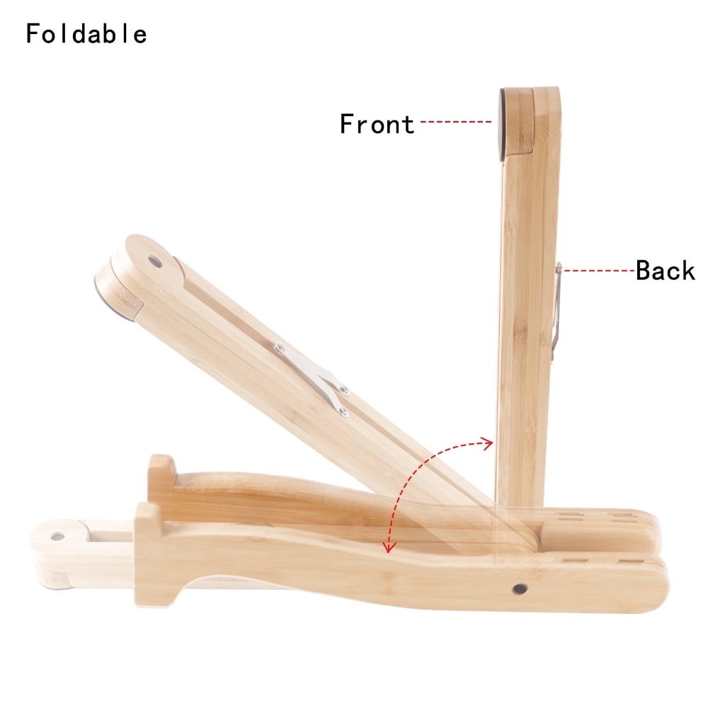 Ukulele Stand Wood Guitar Rack A-Frame Style Standing Musical Instrument Holder with Smooth Side for Ukuleles Violins