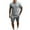 Gray, variant on Meitianfacai Short Sets Men 2 Piece Outfits Men Casual Solid Turndown Zip Pullover Sports Short Sleeve Suit Summer Outfits Navy
