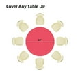 thumbnail image 3 of (12 Pack) Coral Premium Round Heavy-Duty Plastic Table Covers (Reusable), 3 of 7