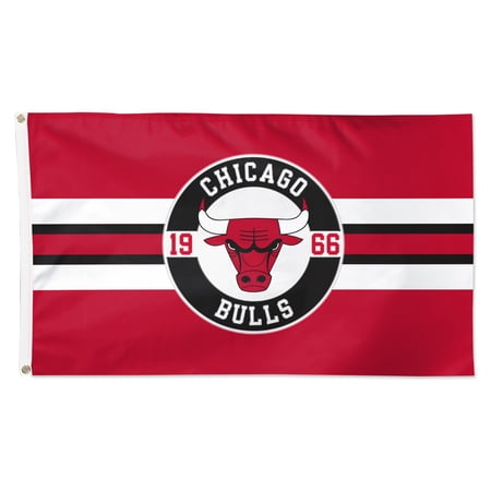 WinCraft Chicago Bulls 3 x 5 Applique Flag WinCraft Chicago Bulls 3 x 5 Applique Flag