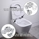 thumbnail image 4 of Wosthever Asiento de inodoro plateado con accesorios de acero inoxidable, construcción duradera y piezas de reparación completas Accesorios de baño, 4 of 6