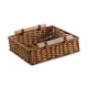 thumbnail image 5 of Cesta tejida a mano, organizador de cocina, novedosa cesta multiusos para pan y frutas. 25x25x9 cm, 5 of 9
