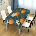 thumbnail image 4 of Yayeee Tablecloths 54" x 54" Rectangle Wrinkle Resistant Party Table Cover, Retro Floral Orange, 4 of 8