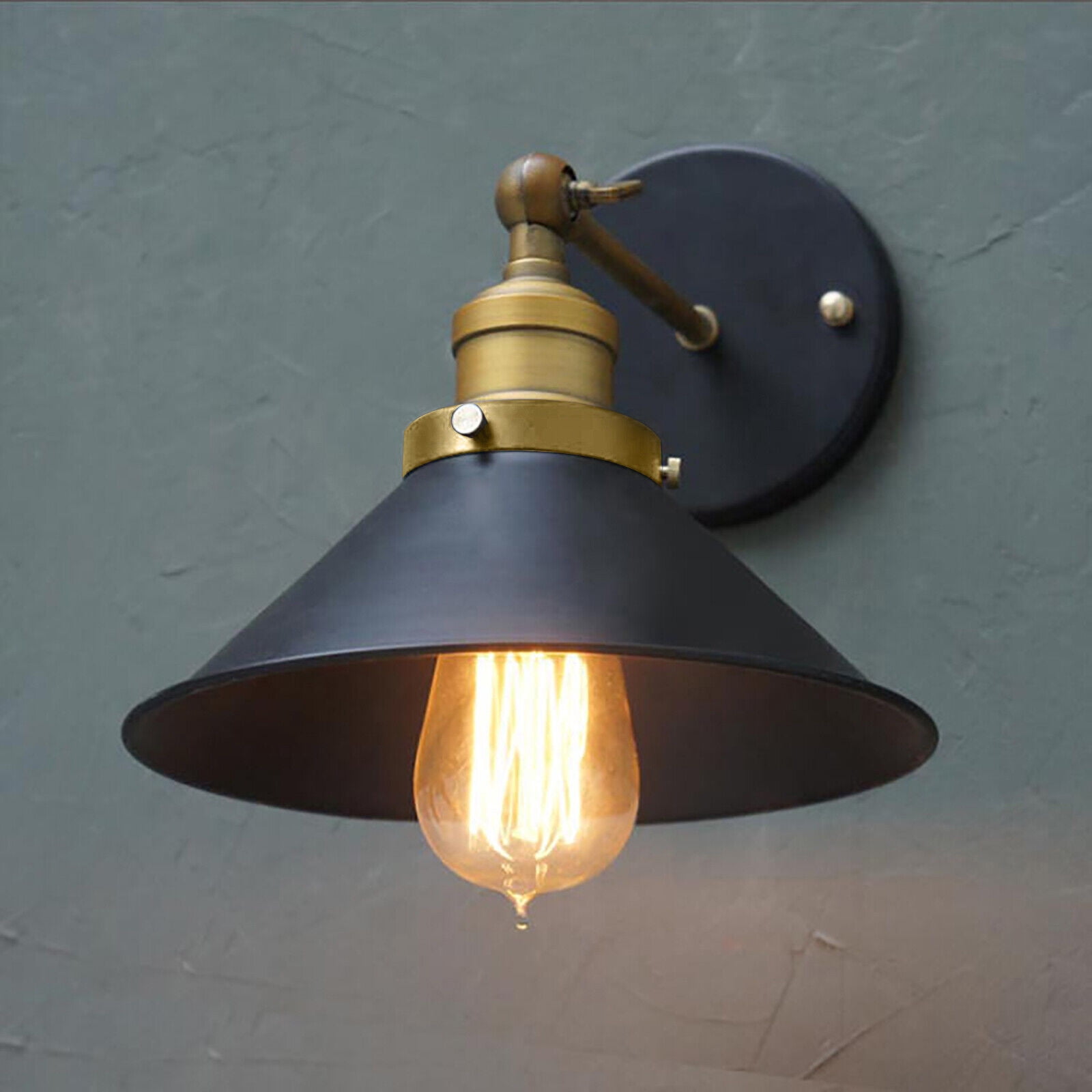 Retro Industrial Lamp Indoor/Outdoor Barn Vintage Wall Mount Light Fixture
