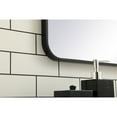 thumbnail image 5 of Soft corner metal rectangular mirror 30x36 inch in Black, 5 of 9