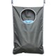 thumbnail image 1 of Bolsa Para Cesto De Ropa Sucia Para Colgar En La Puerta, De Tela Oxford, Que Ahorra Espacio 2 Ganchos De Acero Inoxidable 2 Ventosas Fuertes Para Dormitorio, Guardería O Armario (Gris), 1 of 5