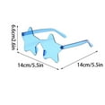 thumbnail image 3 of YiBai Star Shape Sunglasses Tinted Party Sunglasses Color Glasses For Women Men For Wedding Dance Party Halloween Party Supplies,for Men Dad,H, 3 of 5