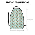 thumbnail image 2 of Xecao Snail And Flower Pattern Car Seat Back Protector 2 Pack Large Capacity Pocket, Kick Mats Back Seat Protector, 2 of 8