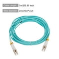 thumbnail image 2 of Unique Bargains 7 Meters 22.9Ft Fiber Patch Cable Multimode LC-LC OM4 LSZH Fiber Optic Jumper Green For Network Transceiver 1Pcs, 2 of 6