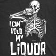 thumbnail image 2 of Womens I Cant Hold My Liquor T Shirt Funny Halloween Skeleton Drinking Tee for Ladies Womens Graphic Tees, 2 of 7