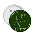 thumbnail image 1 of Épingles d'Expression Courbe Fonction Formule Badge Bouton Accessoire Décoration 5 Pcs, 1 of 2