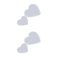 thumbnail image 1 of Justharion Heart-Shaped Silicone Mold Coaster Resin Casting Mold Jewelry Making Mould Tools Style A 2Set, 1 of 6