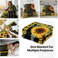thumbnail image 3 of LHSHID to My Mom Blanket from Daughter Mom Gifts for Mother's Day Birthday Flannel Fleece Lightweight Soft Warm Throw Blankets for Home Office Sofa Gifts Sunflower Blanket 60"x80", 3 of 7
