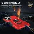 thumbnail image 6 of Compatible for iPhone 15 Case with Kickstand & Slide Camera Cover, Built-in 360° Rotate Ring Stand Magnetic Car Military Grade Shockproof Phone Cover Case for iPhone 15,Red, 6 of 8