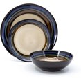 thumbnail image 2 of Pfaltzgraff - Eco Friendly - Dinnerware, Stoneware Set Including Dinner Plates, Salad Plates & Soup Bowls, Versatile Kitchen Essentials (12-Piece, Galaxy Blue), Approved by walmart, 2 of 3