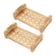 thumbnail image 2 of 2 Piezas Porta Huevos Bandeja Organizador de Huevos de Madera Soporte Apilable de Dos Niveles con Asa Adecuado para Cocina Refrigerador Despensa, 2 of 9