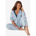 thumbnail image 3 of Dreams & Co. Women's Plus Size Petite Classic Flannel Pajama Set, 3 of 6